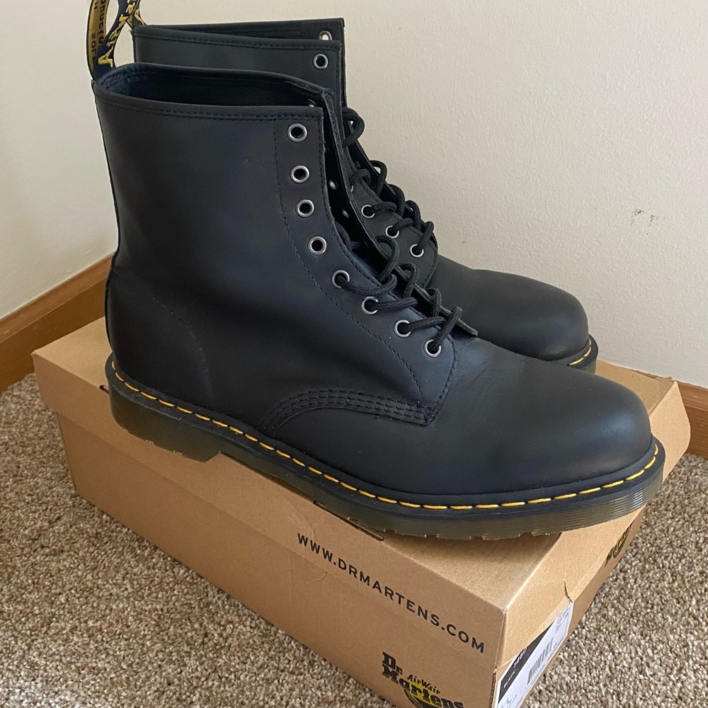 Dr. Martens Black Leather Boots